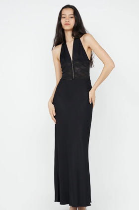 Bec & Bridge Akari Halter Dress - Black