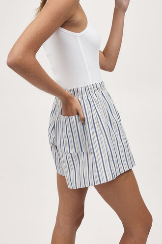 Marle Alisa Short - Cerulean Stripe