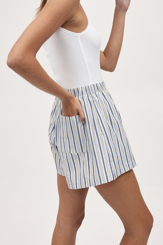 Marle Alisa Short - Cerulean Stripe