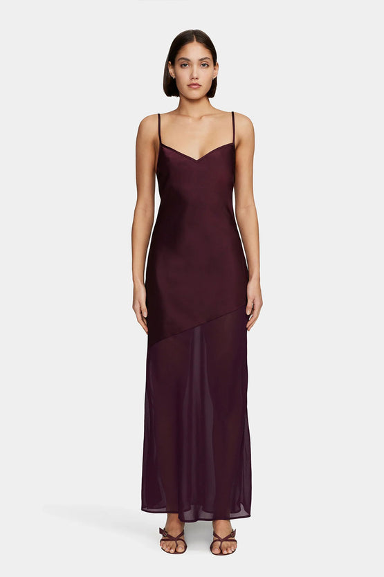 Ownley Alize Midi Dress - Plum