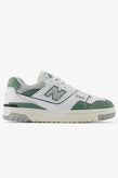 New Balance BB550BWY - White with Dark Juniper