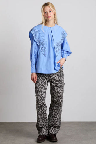 Damson Madder Candy Blouse - Business Blue