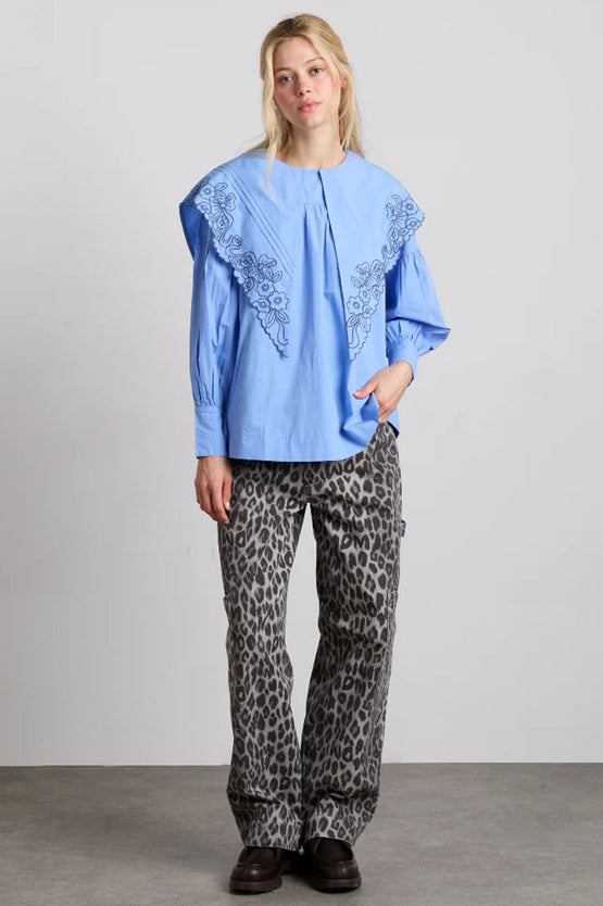 Damson Madder Candy Blouse - Business Blue