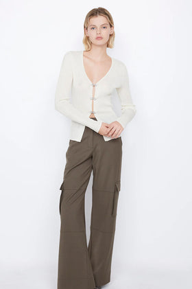 Bec & Bridge Shelby Clasp Cardi - Ivory