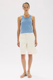 Assembly Drew Stripe Rib Tank - Bahama/White