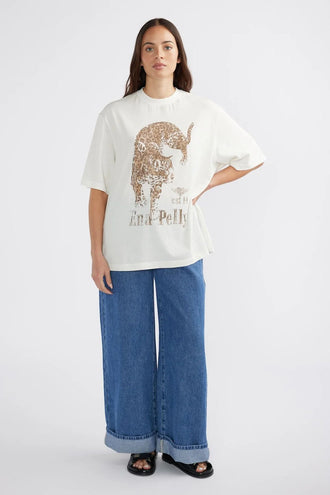 Ena Pelly Jaguar Tee - Vintage White