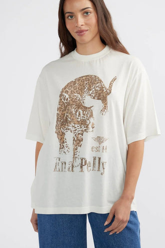 Ena Pelly Jaguar Tee - Vintage White