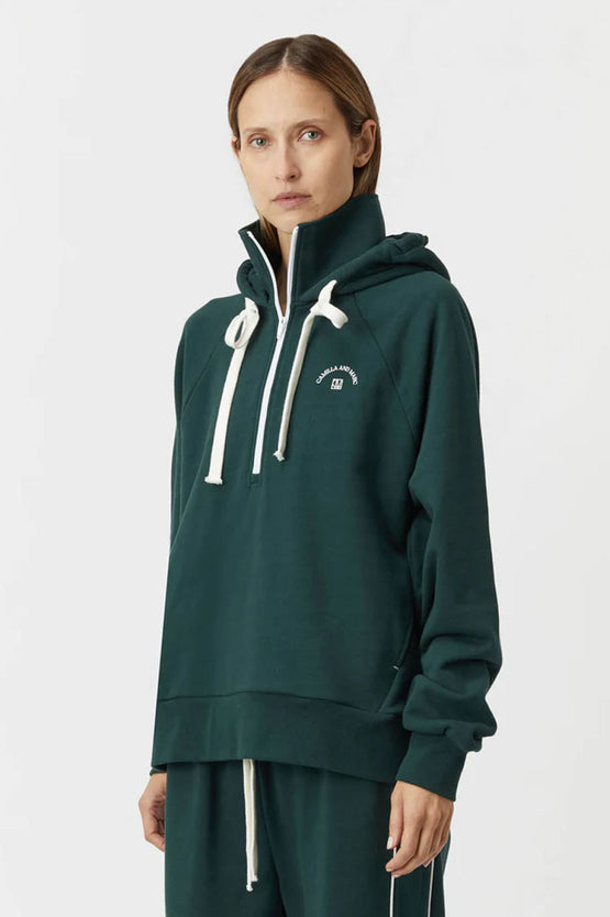 Camilla and Marc Lander Hoodie - Forrest Green