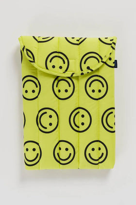 Baggu Puffy Laptop Sleeve 13/14 Inch - Yellow Happy