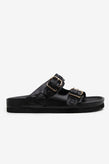 La Tribe Buckle Sandal - Black