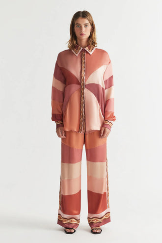 Antipodean Lucky Oversized Shirt - Pink