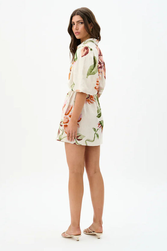 Roame Margot Dress - Raphia Bloom