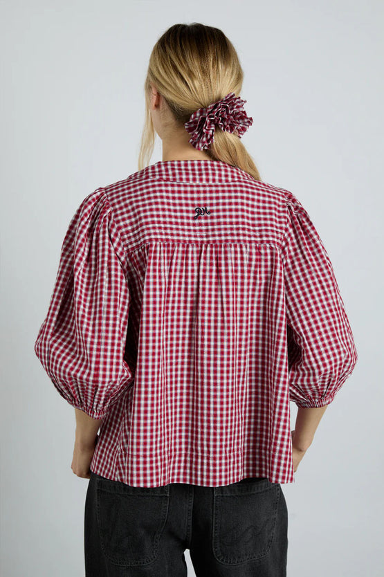 Damson Madder Mila Blouse - Cherry Gingham