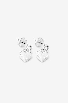 Stolen Girlfriends Club Mini Love Chain Earrings - Silver