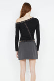 Bec & Bridge Naida Mini Skirt - Charcoal