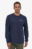 Patagonia L/S P-6 Logo Responsibili Tee - Classic Navy