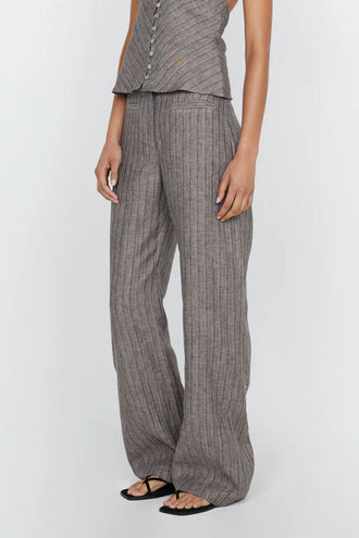 Bec & Bridge Zuri Straight Pant - Taupe