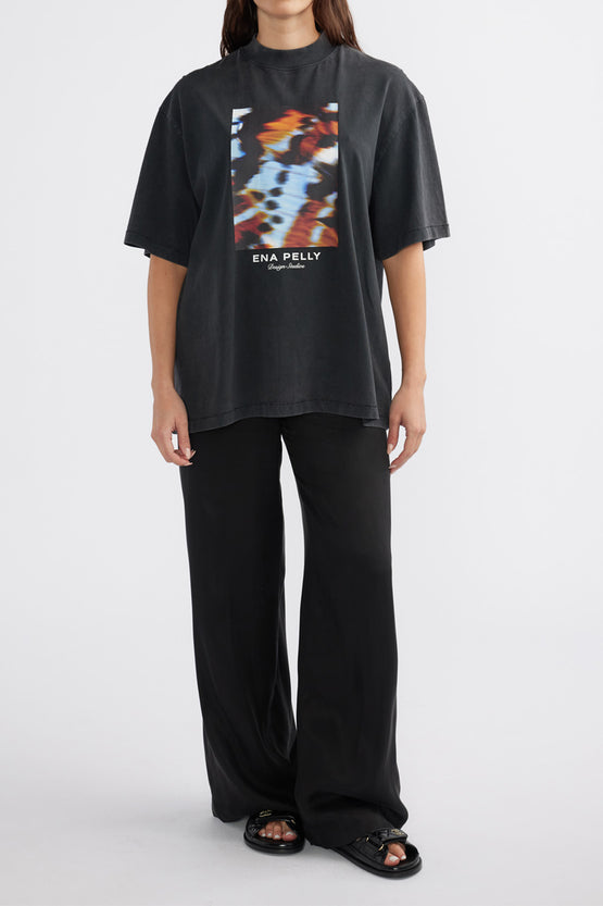 Ena Pelly Papillon Tee - Vintage Black