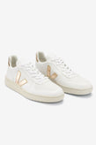 Veja V-10 Leather - White Platine