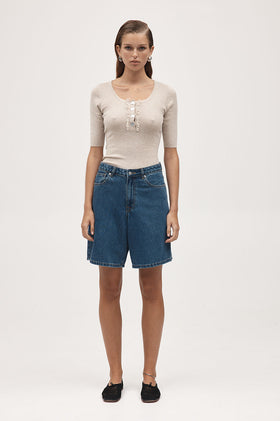 Marle Relaxed Jean Short - Heritage Blue