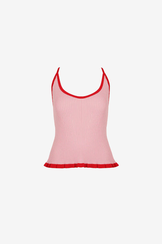 Ruby Rina Tank - Pink Cherry