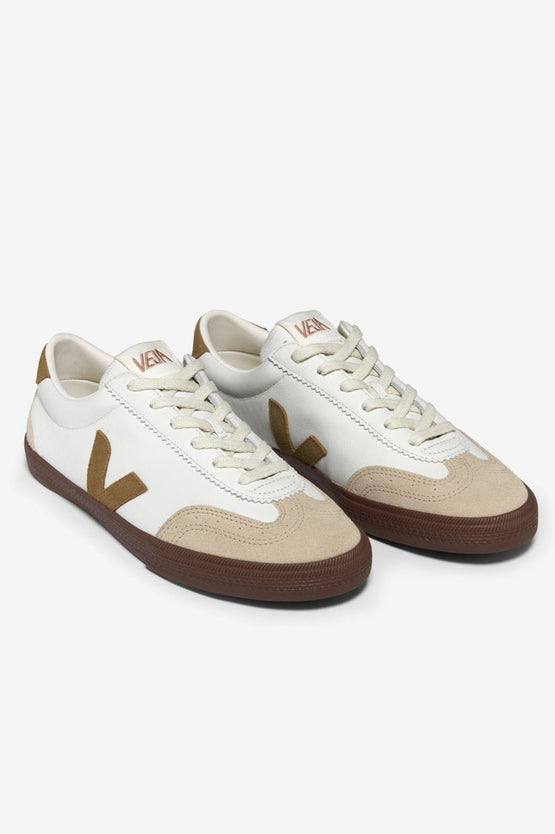 Veja Volley Leather - White Tent Bark