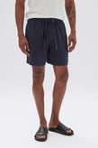 Assembly Tide Linen Shorts - True Navy