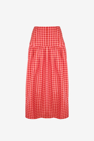 Ruby Trulli Skirt - Red Tartan