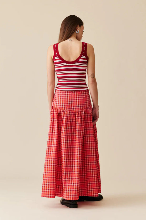 Ruby Trulli Skirt - Red Tartan