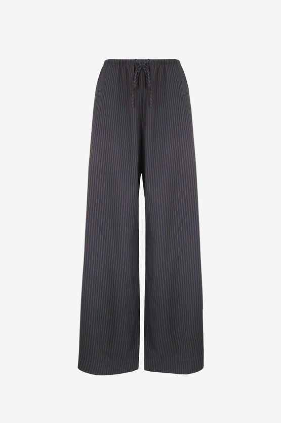 Ruby Andie Pinstripe Pant - Navy Copper