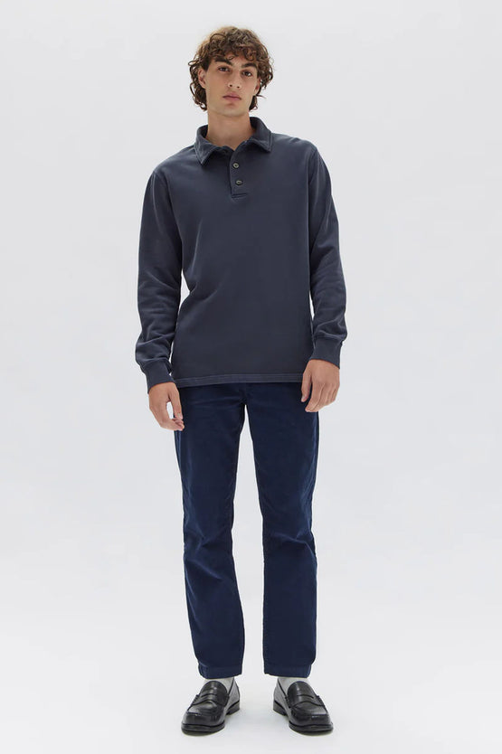 Assembly Ashby Fleece Polo - True Navy