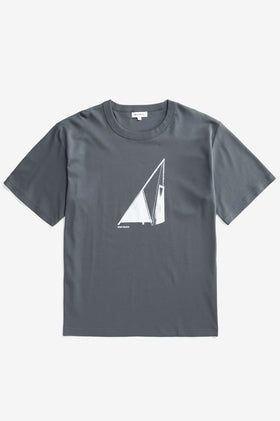 Norse Projects Holger Interlock T-Shirt - Battle Grey