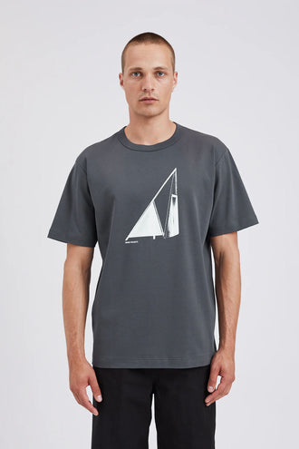 Norse Projects Holger Interlock T-Shirt - Battle Grey