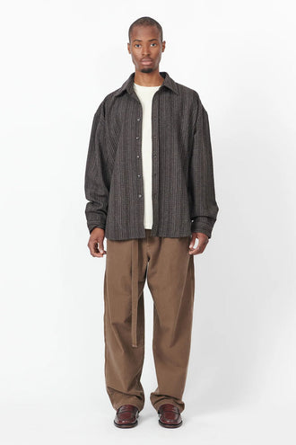 Beach Brains Big LS Shirt - Dark Brown