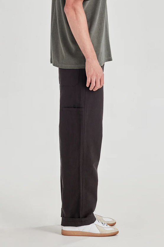 Commoners Linen Work Pant - Black