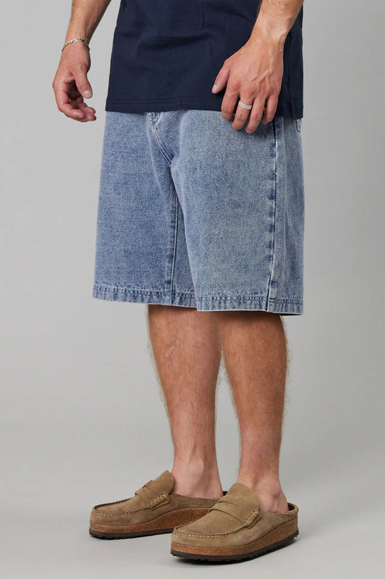 Just Another Fisherman Boat Works Denim Shorts - Blue