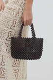 La Tribe Bon Bon Beaded Bag - Brown