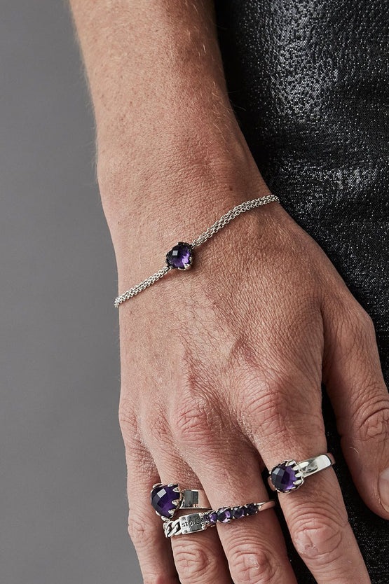 Stolen Girlfriends Club Love Claw Bracelet - Amethyst