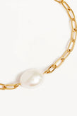 By Charlotte Breathe Pearl Bracelet - Gold