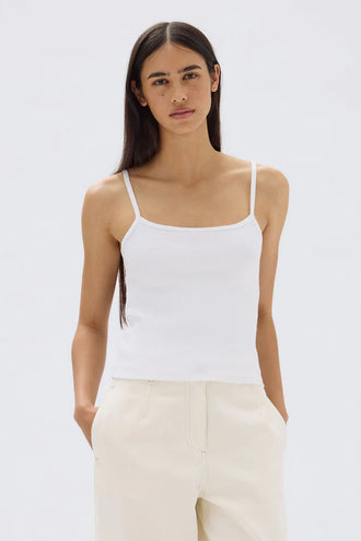 Assembly Baylee Rib Tank - White