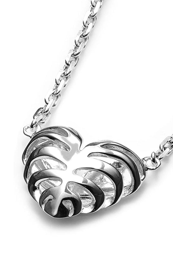 Stolen Girlfriends Club Heart Cage Necklace - Silver