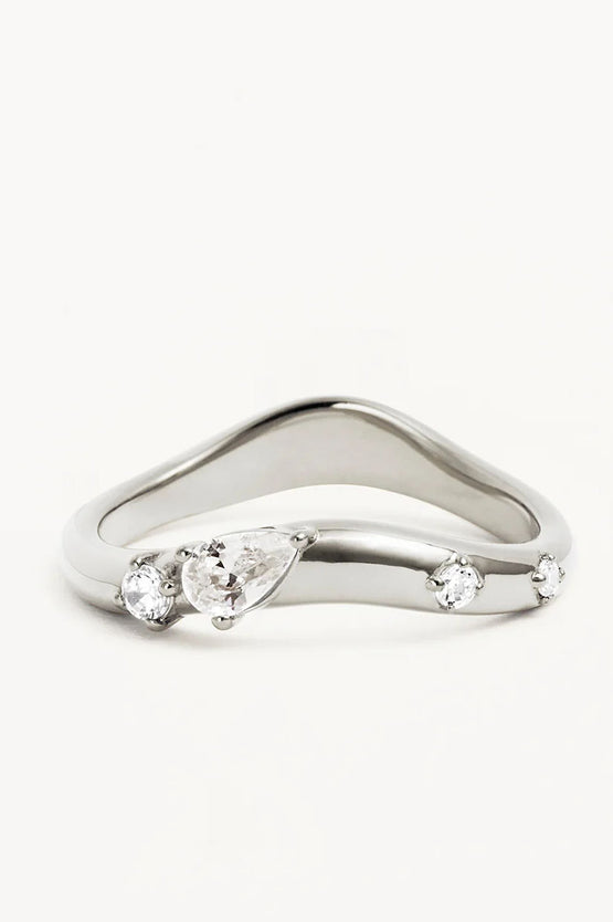 By Charlotte Chasing Tides Ring - Silver