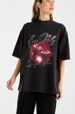 Ena Pelly Chrome Cherry Tee - Black