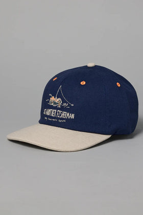 Just Another Fisherman Chilled Angler 6 Panel Cap - Navy