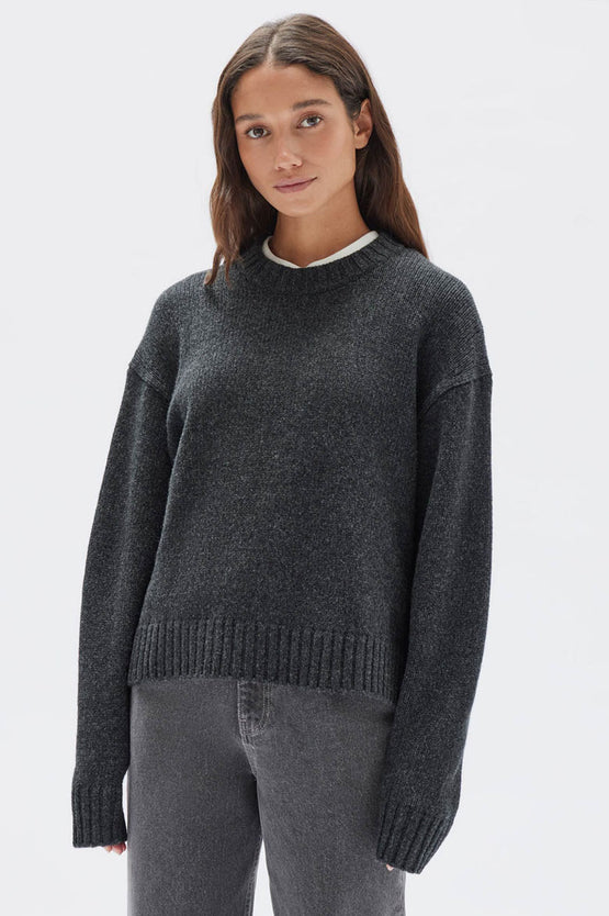 Assembly Chlo Knit Jumper - Grey Marle