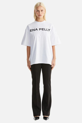 Ena Pelly Chloe Oversized Tee - Core White