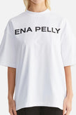 Ena Pelly Chloe Oversized Tee - Core White