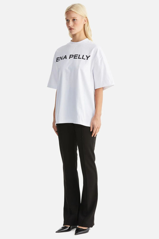 Ena Pelly Chloe Oversized Tee - Core White