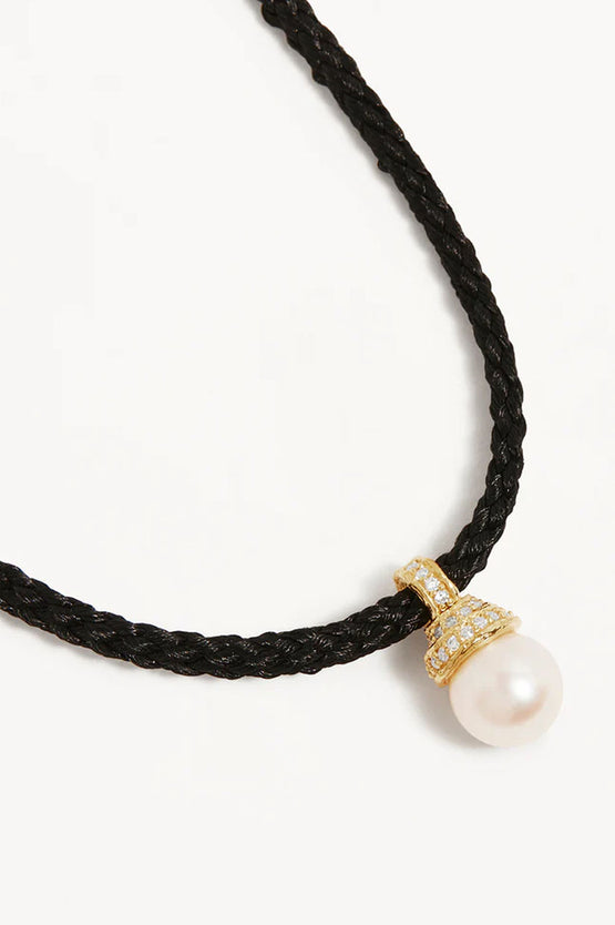 By Charlotte Whispers Of Tranquillity Pearl Cord Choker - Gold