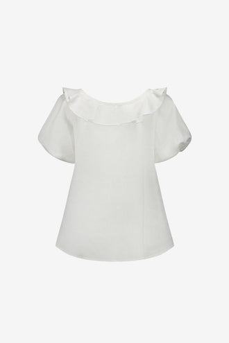 Caitlin Crisp Little Darling Blouse - White